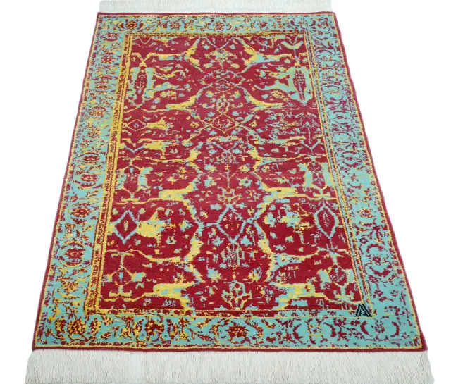 فرش دستباف کرک و ابریشم کد 2325686