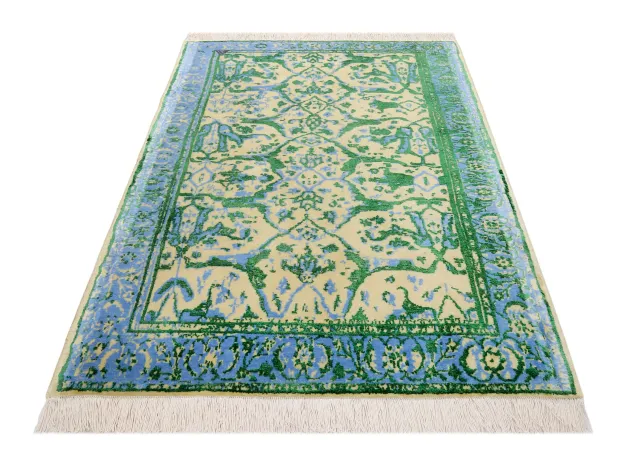 فرش دستباف کرک و ابریشم کد 2326231