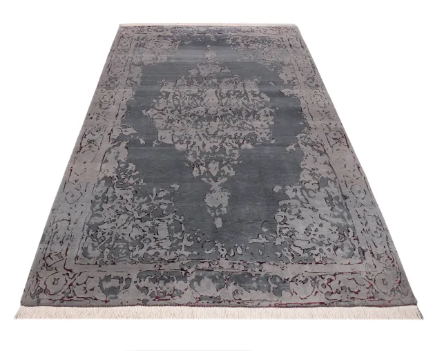 فرش دستباف کرک و ابریشم کد 2326330