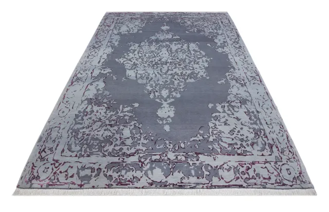 فرش دستباف کرک و ابریشم کد 2326352