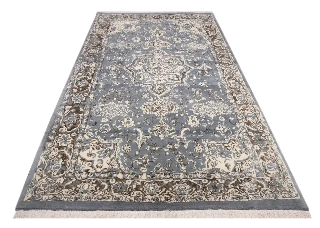 فرش دستباف کرک و ابریشم کد 2326413