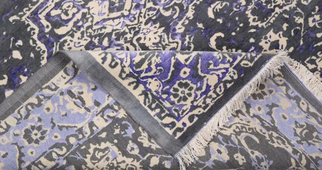 فرش دستباف کرک و ابریشم کد 2326468