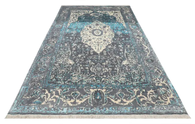 فرش دستباف کرک و ابریشم کد 2326530
