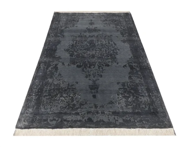 فرش دستباف کرک و ابریشم کد 2326613