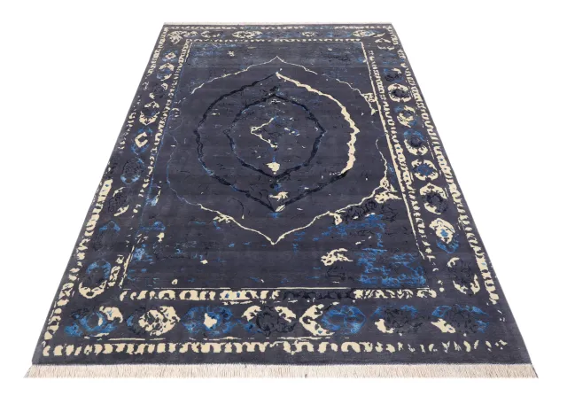 فرش دستباف کرک و ابریشم کد 2326616