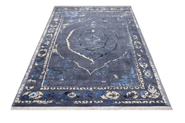 فرش دستباف کرک و ابریشم کد 2326617
