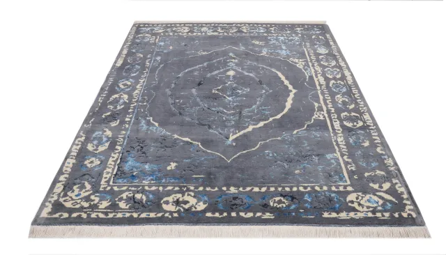 فرش دستباف کرک و ابریشم کد 2326621
