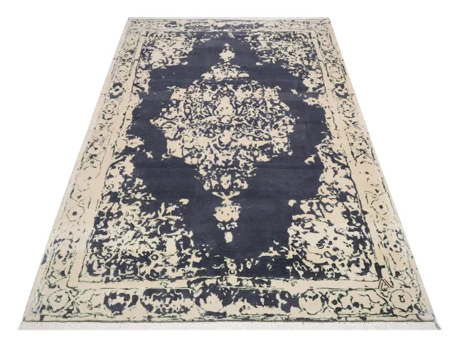فرش دستباف کرک و ابریشم کد 2326913