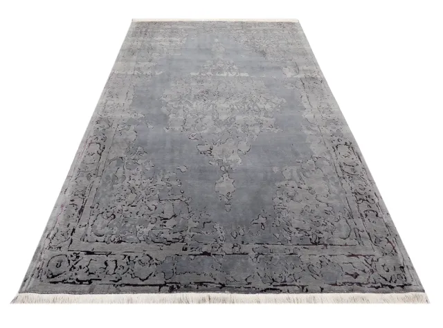 فرش دستباف کرک و ابریشم کد 2326915