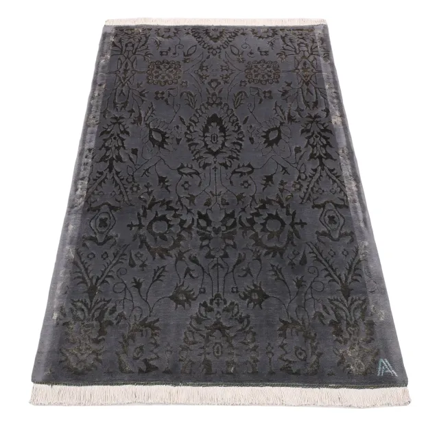فرش دستباف کرک و ابریشم کد 2328081