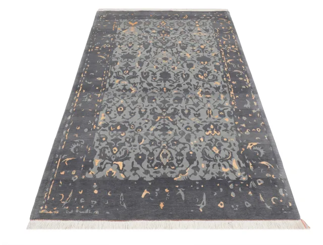فرش دستباف کرک و ابریشم کد 2328124