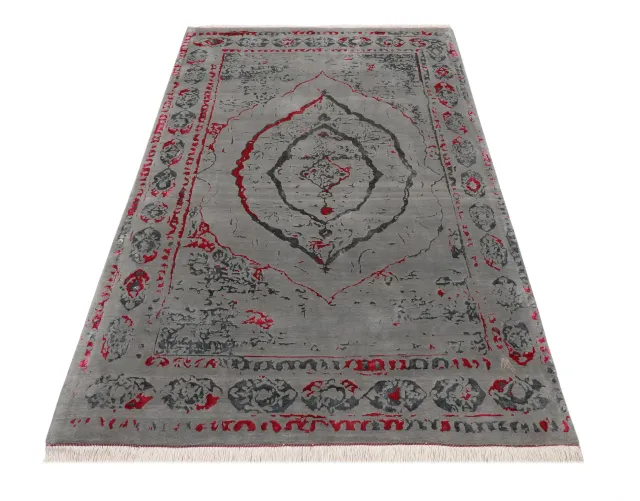 فرش دستباف کرک و ابریشم کد 2328146