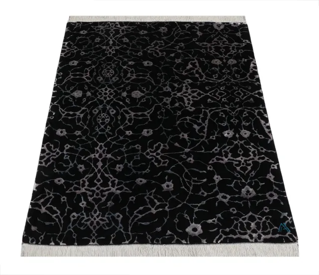 فرش دستباف کرک و ابریشم کد 2328979