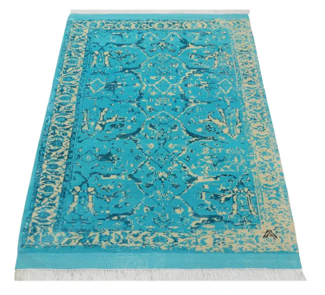 فرش دستباف کرک و ابریشم کد 2329333
